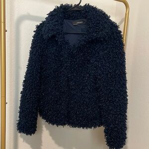 Zara Black Faux Fur Jacket for Women